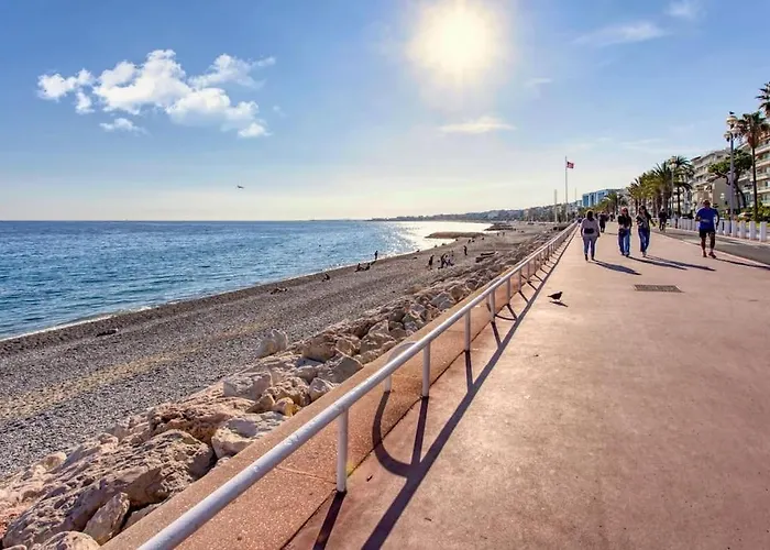 #8 Promenade 1min 2rooms/parking/terrace/wifi ניס