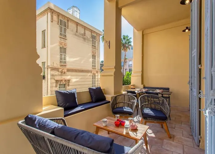 #8 Promenade 1min 2rooms/parking/terrace/wifi * ניס